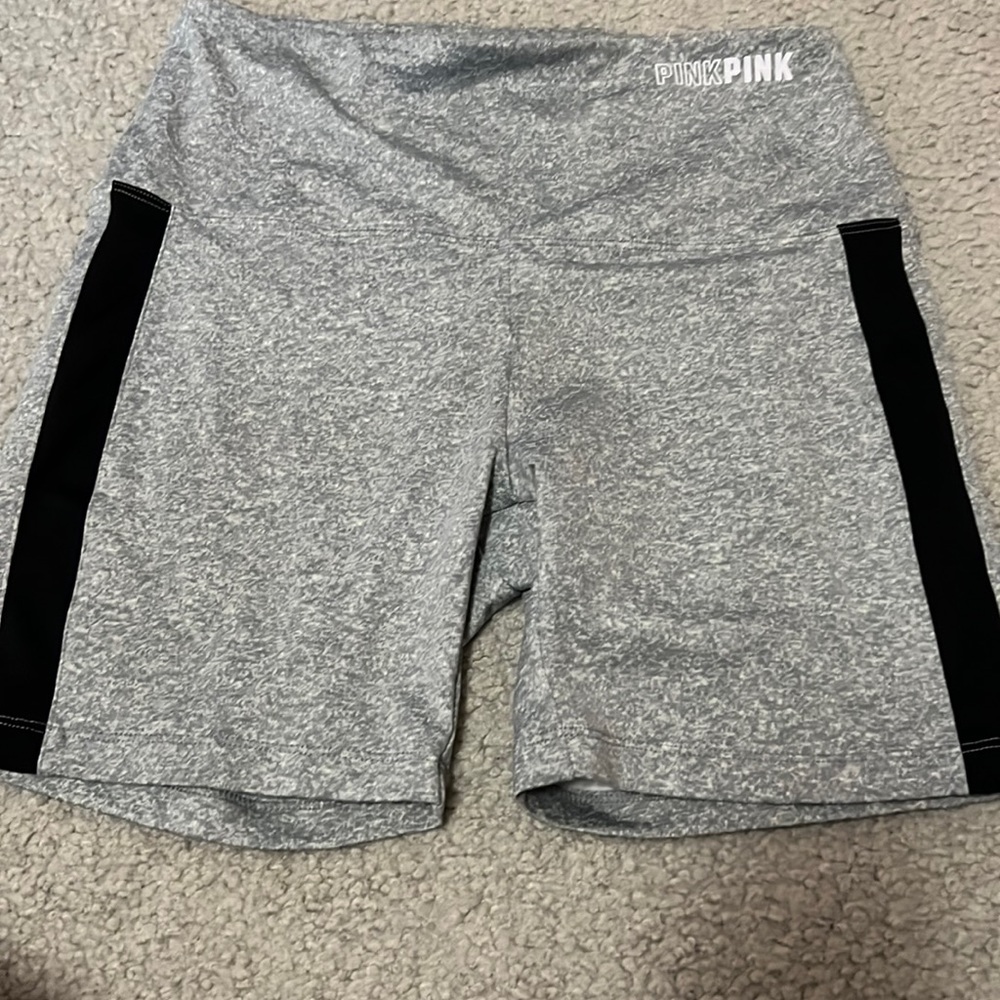 Pink active wear biker shorts